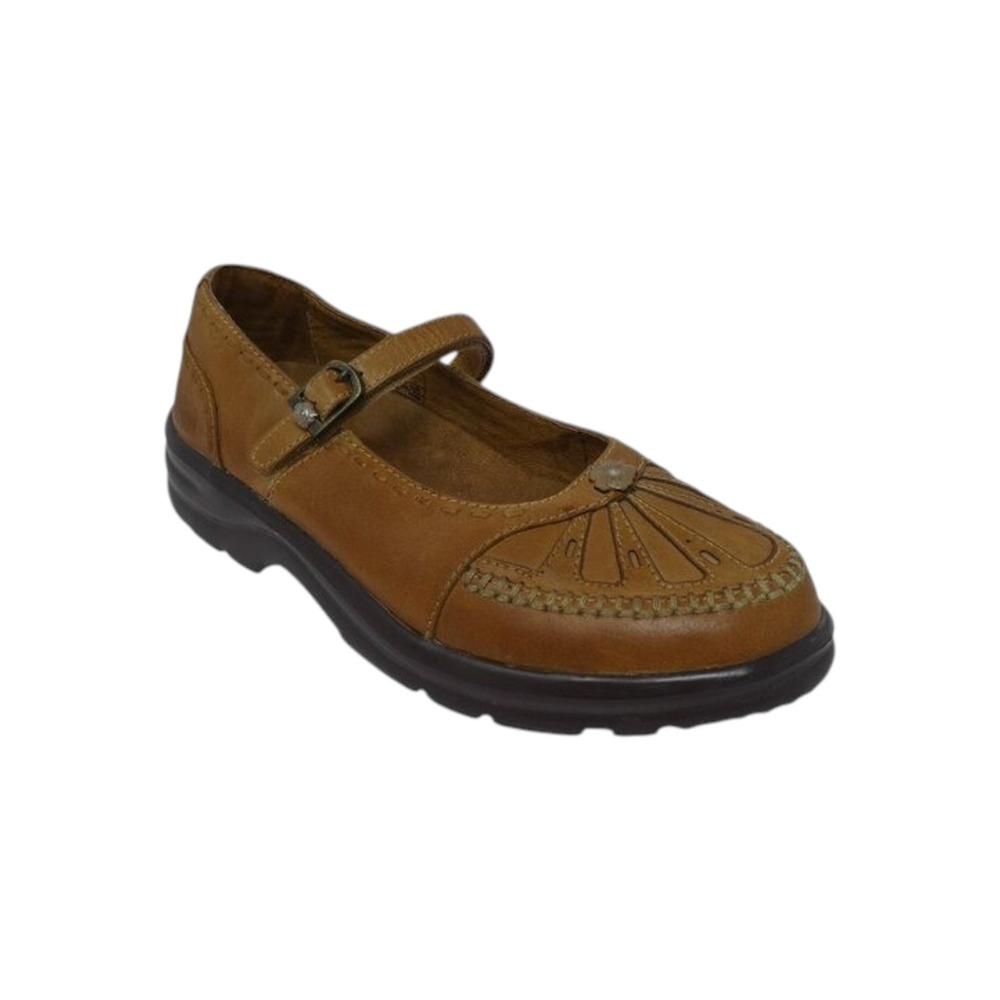 Dr. Comfort Paradise‎ Mary Jane Shoes Women 6.5 Brown Leather Orthopedic Comfort